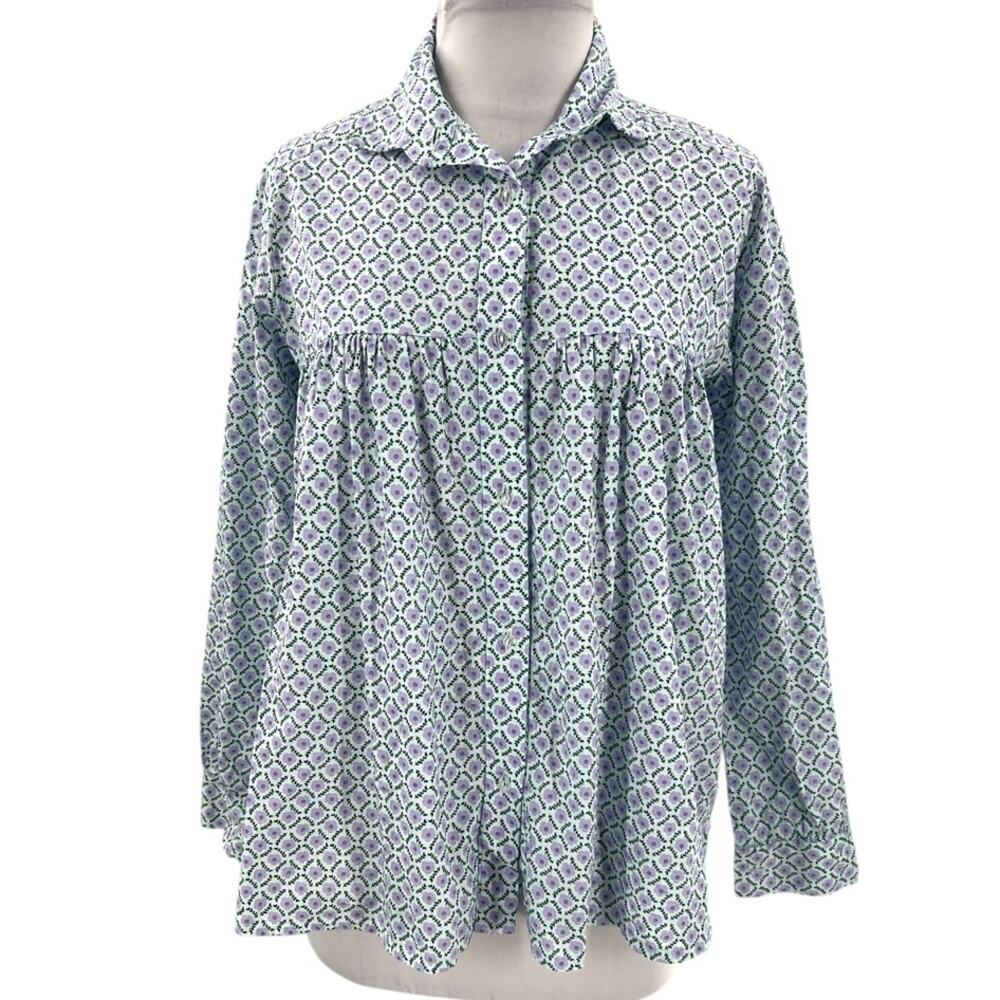 Kilt New Zealand cotton Lennox floral top NZ 8 US XS oversized
